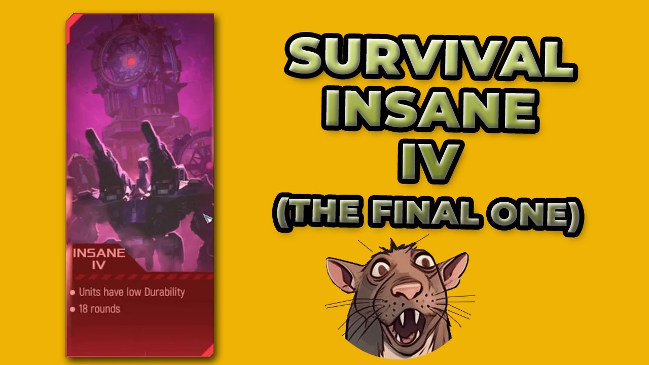 High mmr player tries: Mechabellum Survival Mode Insane IV (hardest survival)