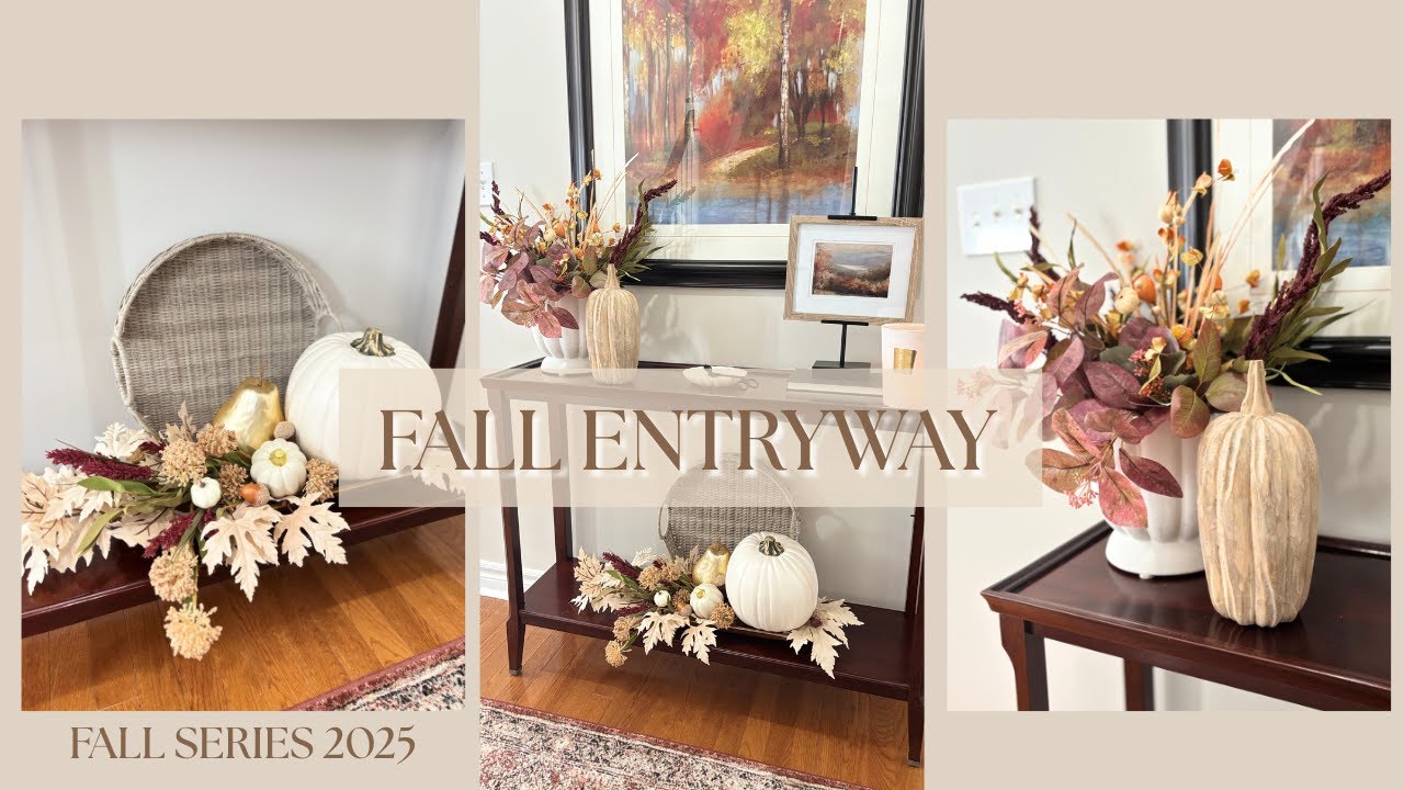 Create the Perfect Fall Welcome in Your Entryway 🍁 🍂