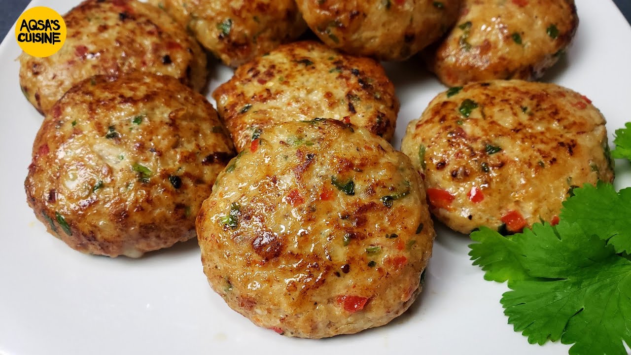 Chicken Cheese Kabab Recipe, Chicken Cheese Patty by Aqsa's Cuisine, New Chicken Kebab, Kabab Recipe