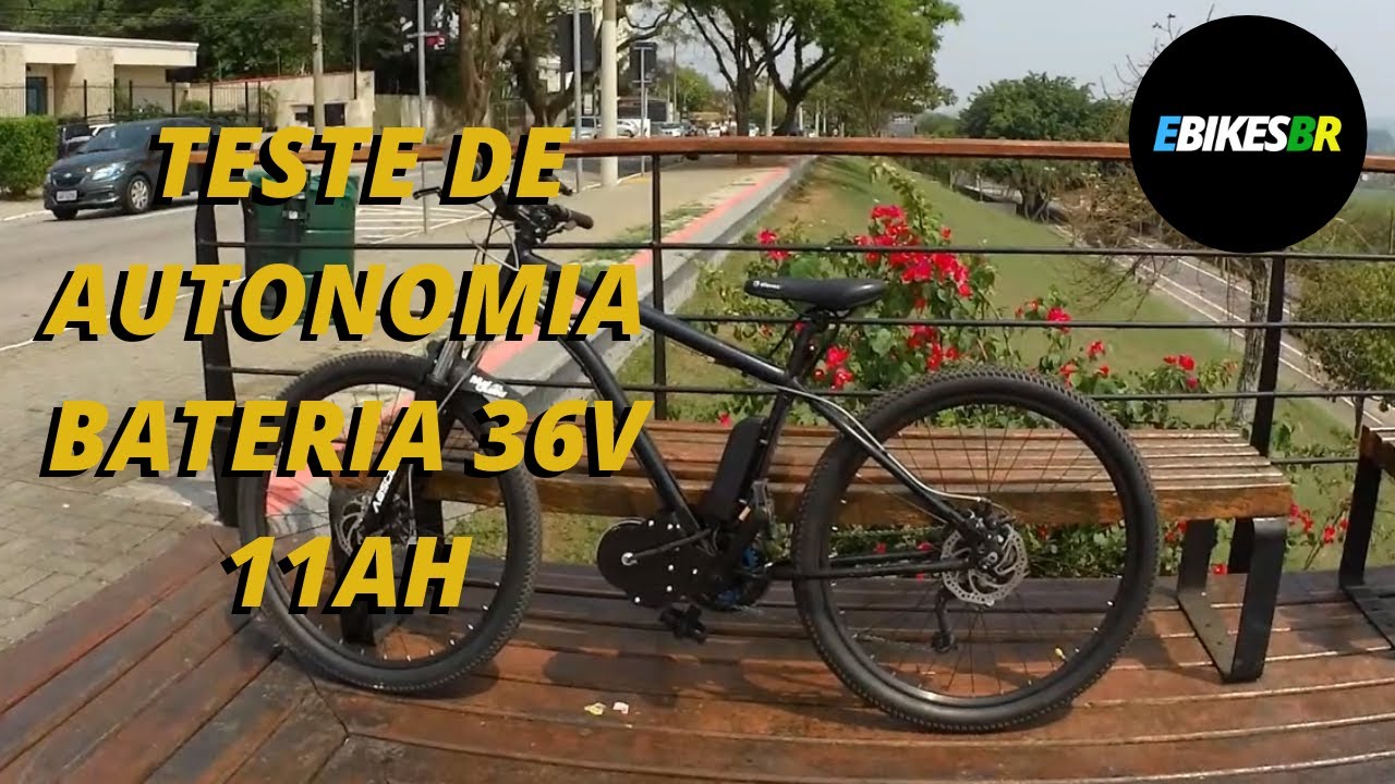 TESTE DE AUTONOMIA BICICLETA ELETRICA CASEIRA!