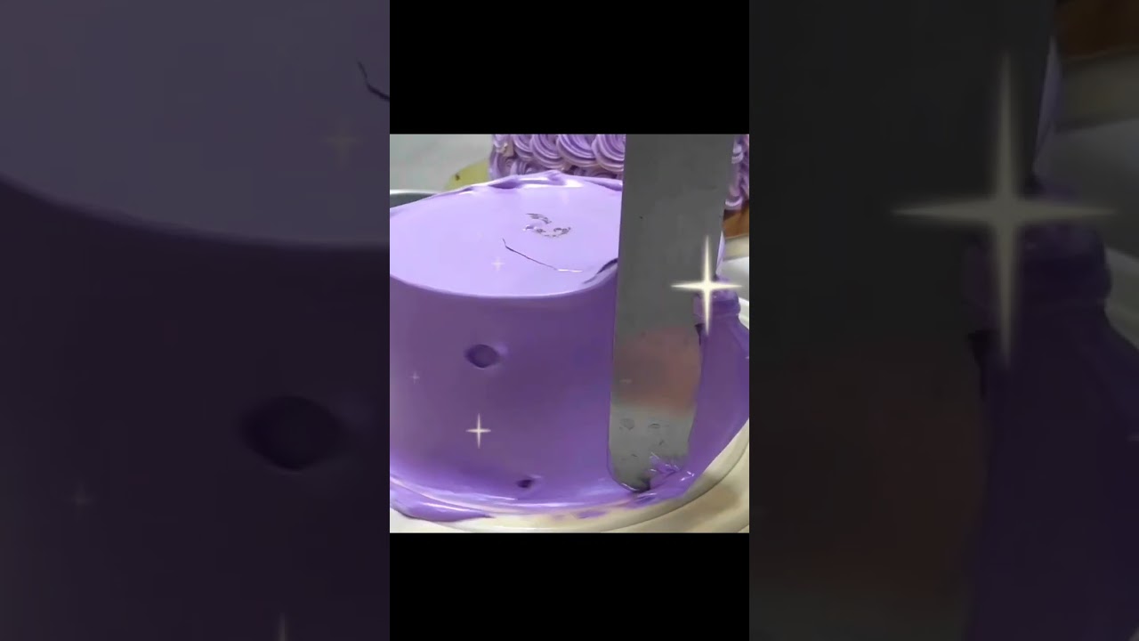 purple you! #tutorial #cakedecorating #easycake #easycakedesign #beginners #free #recipe #chiffon
