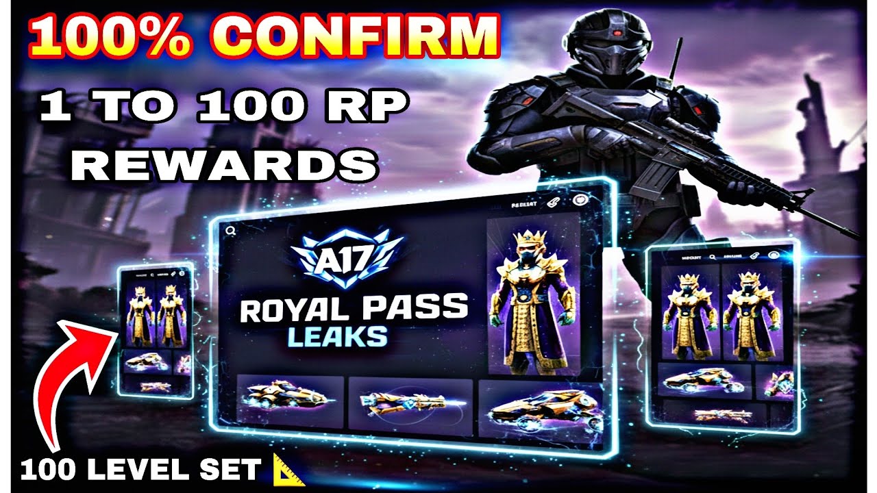 CRAZY 😍 A17 Royal Pass 1 to 100 RP Rewards | BGMI/PUBG New Royal Pass Leaks 