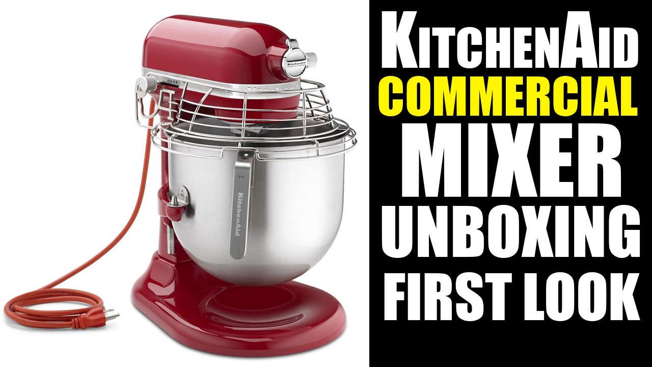 KitchenAid Stand Mixer Review - KSMC895ER Commercial Mixer UnBoxing And First Look