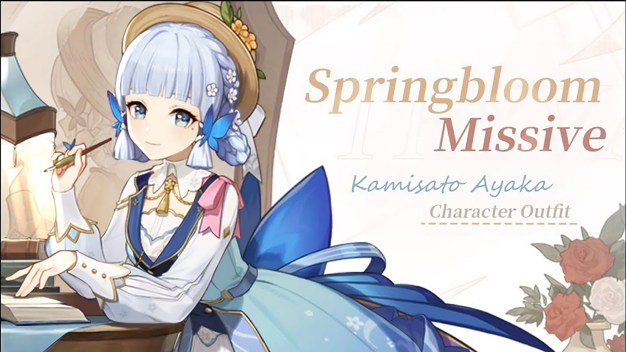 Ayaka 4 Star Skin Spring bloom Missive and DPS Showcase