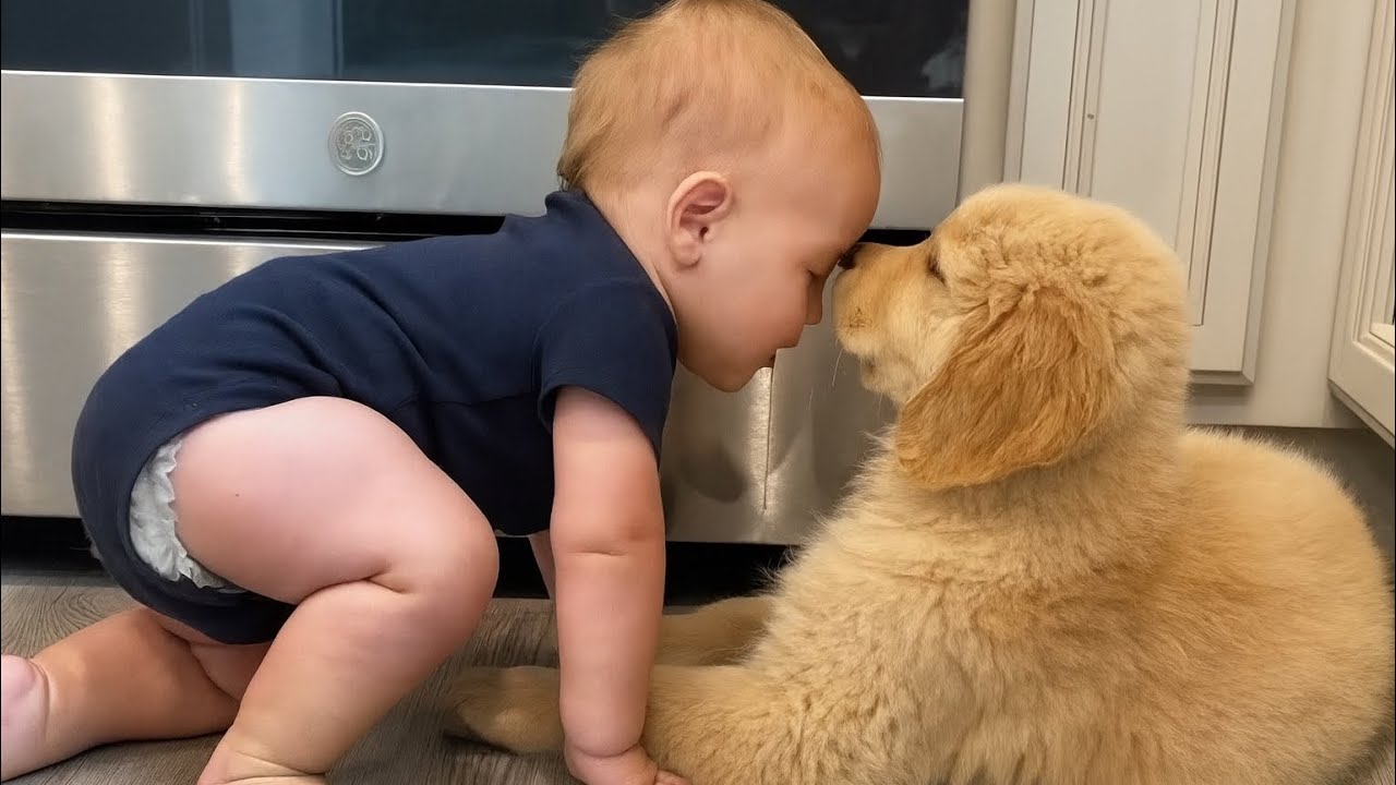 You Won’t Believe This Baby & Dog Moment 😂 | Funny Animals Video 2025
