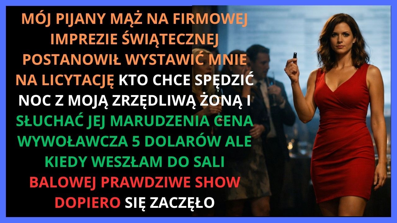 Mój mąż wystawił mnie na licytację za 5 dolarów w pracy Gdy weszłam zaczęło się show naprawdę!!!
