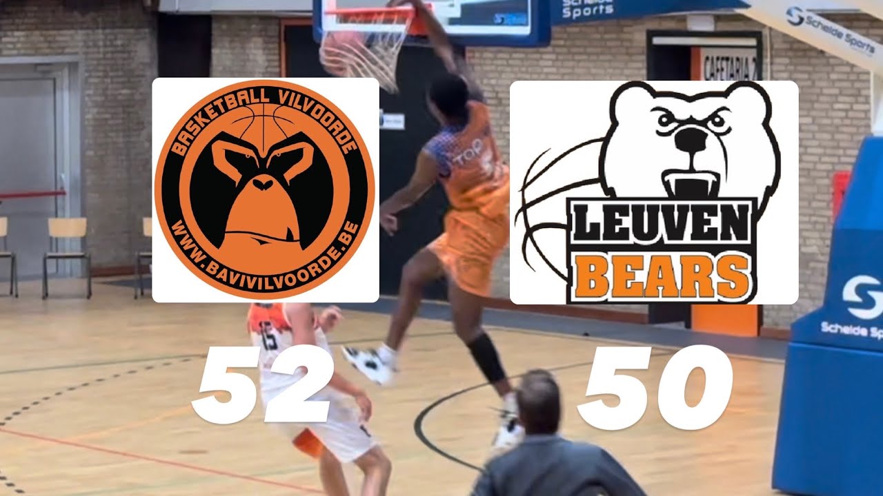 Bavi Vilvoorde (TDM2B) vs Stella Artois Leuven Bears B (TDM2A): 52-50 (Exhibition game)