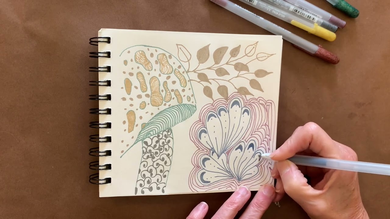 Sakura Gelly Roll Metallic Gel Pens Review | Drawing Test & Line Demo