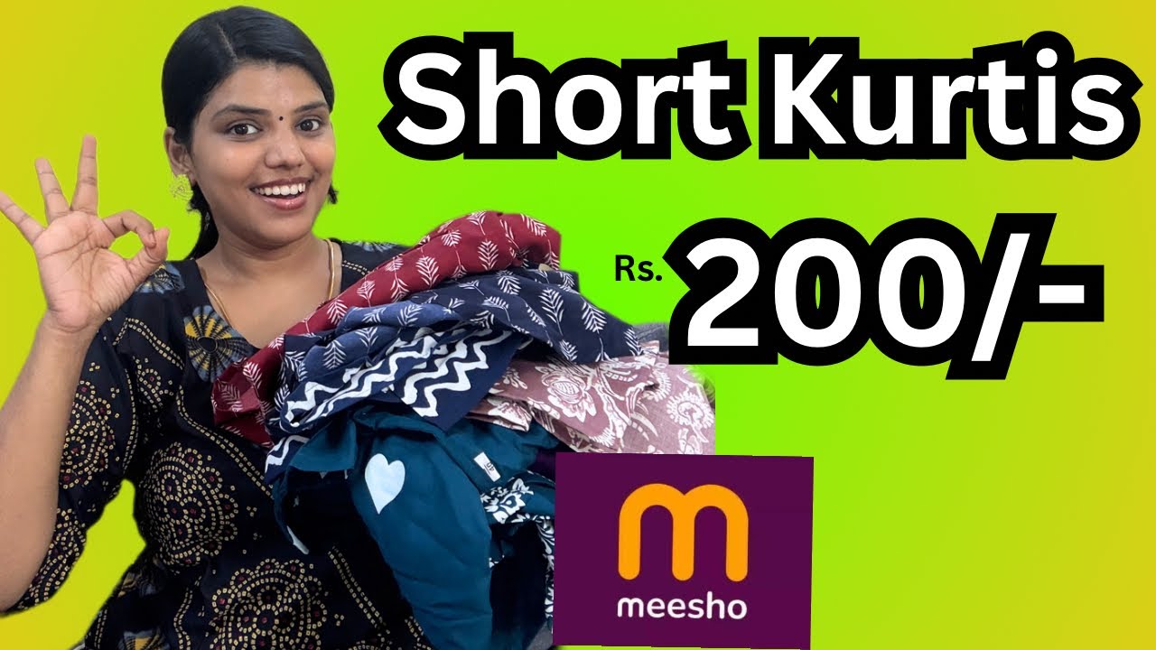 Meesho Haul 🛍️ | Trendy Short Kurtis for Only ₹250 😱 | Diwali Series 2025 🎉 Episode 4| Sanapandi