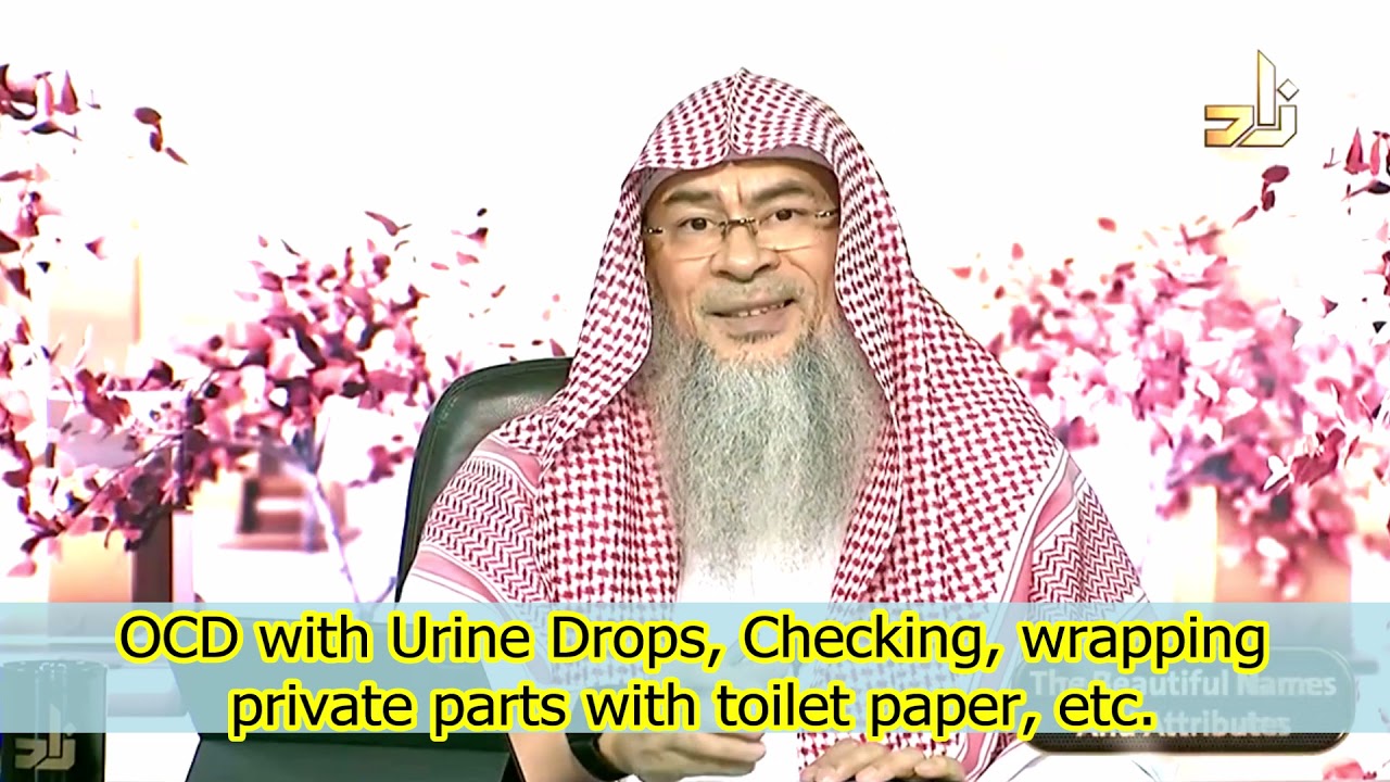 If we ignore urine drops that come out after washing, is this forgivable OCD wrapping privates with