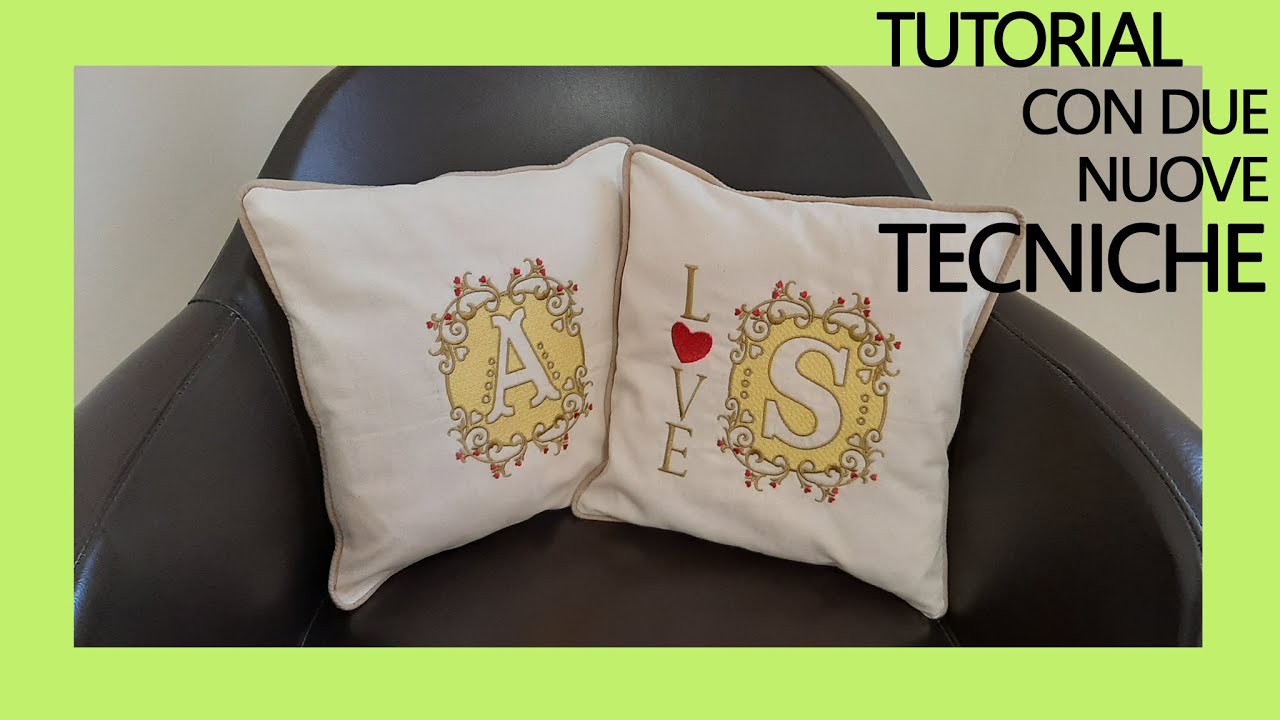 Cuscino con cerniera nascosta, e cordoncino come cornice