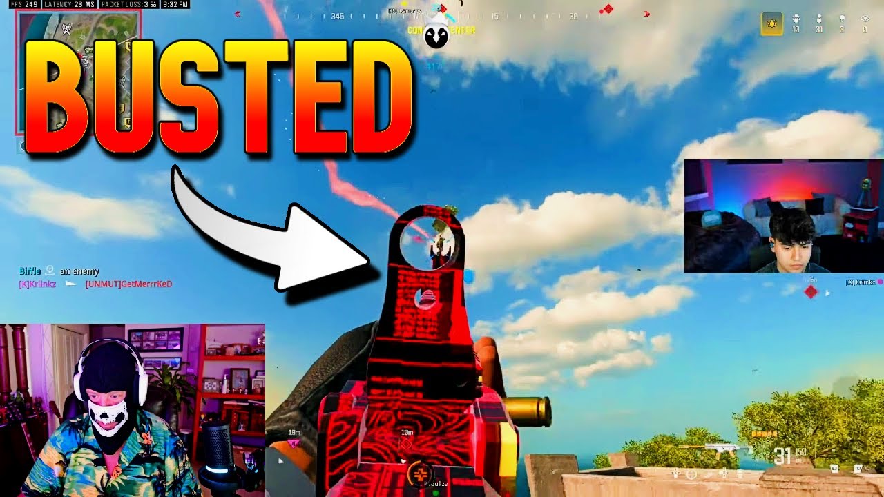 DIAZBIFFLE CHEATING with AIMBOT on REBIRTH ISLAND