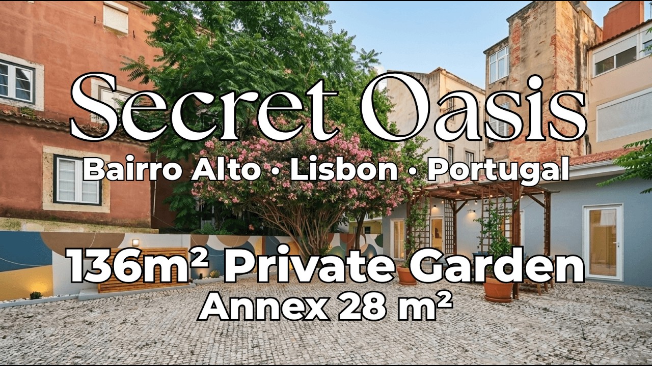 Inside Secret Oasis 3-Bedroom Apartment in Bairro Alto with 136m² Private Garden + Annex 28 m²