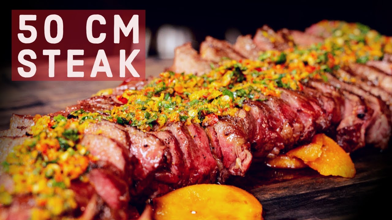 BIFE de TIRA grillen op de BBQ met harissa chimichurri
