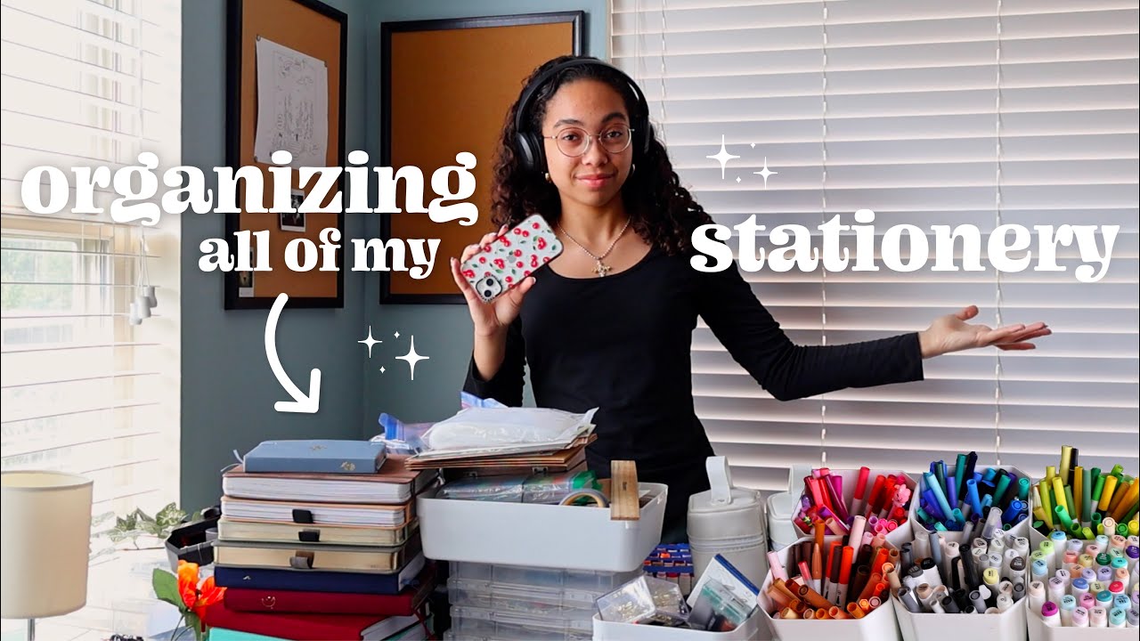 organizing and decluttering my ENTIRE stationery collection 🌷 + [CLOSED] GIVEAWAY!