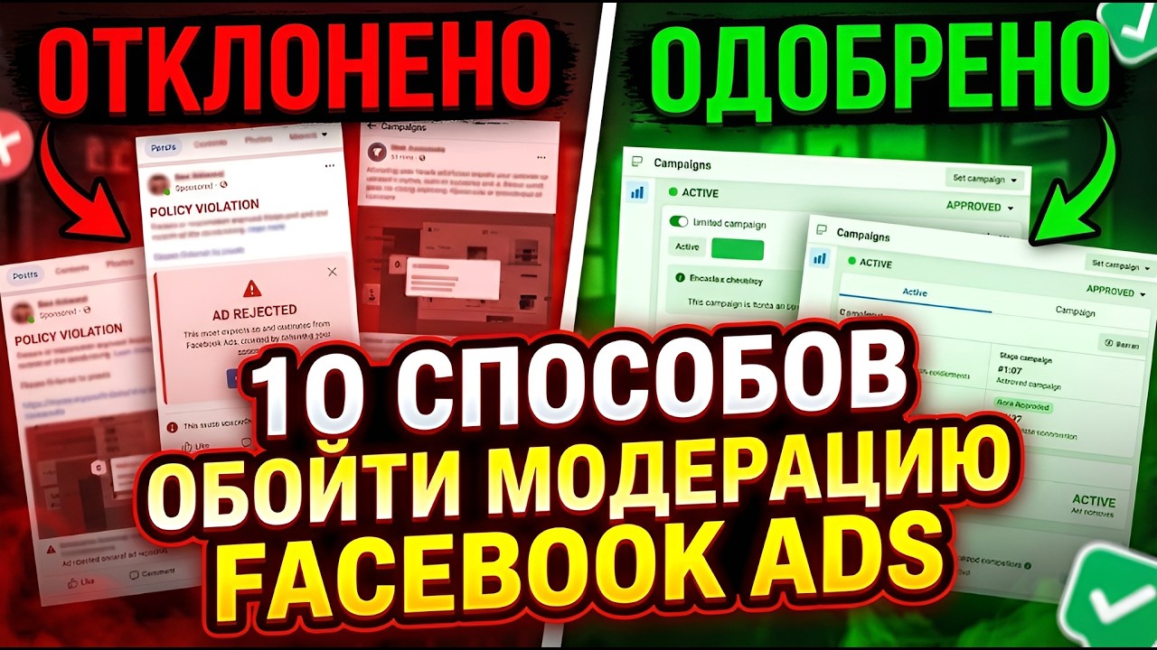 Как обойти модерацию в Facebook Ads: 10 рабочих методов | Арбитраж трафика, креативы