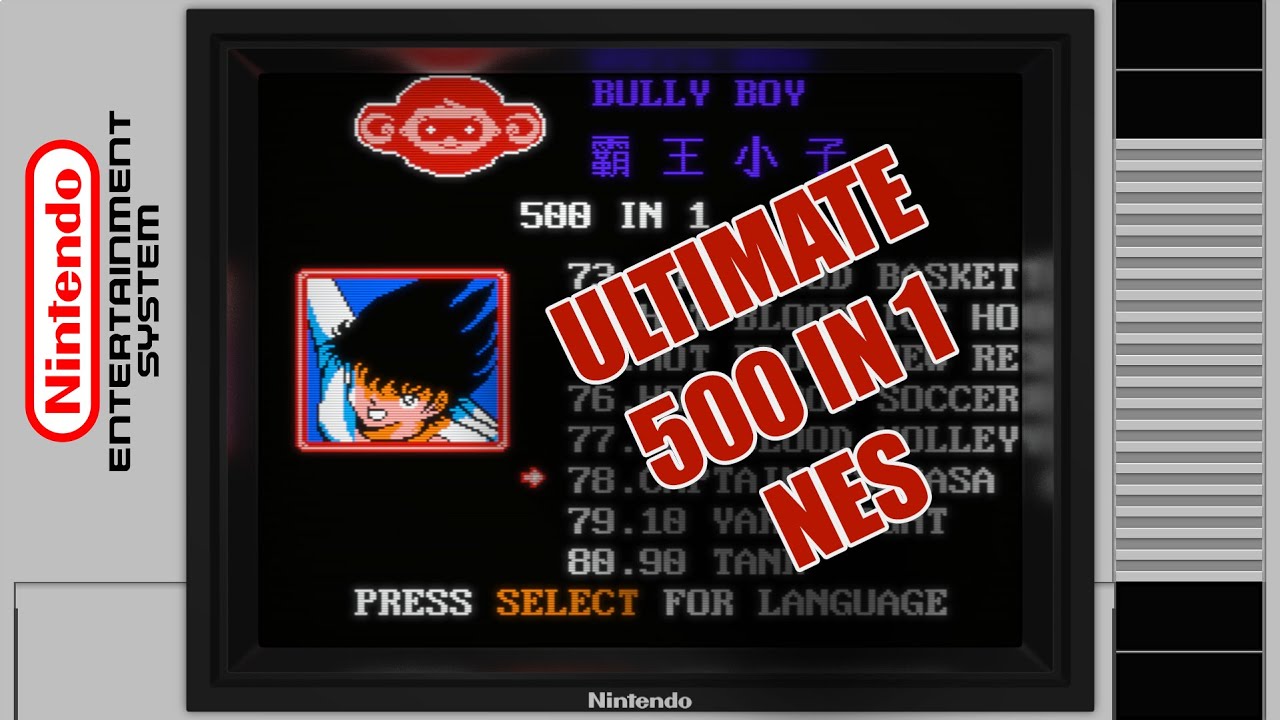 Ultimate Nintendo Multicart - Bully Boy 500-in-1 (NES/Famicom) [All Games]