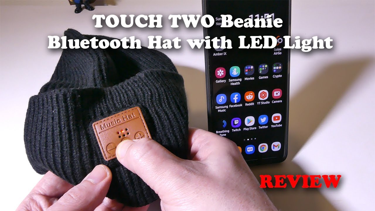 Обзор шапки-бини TOUCH TWO с Bluetooth и светодиодной подсветкой
