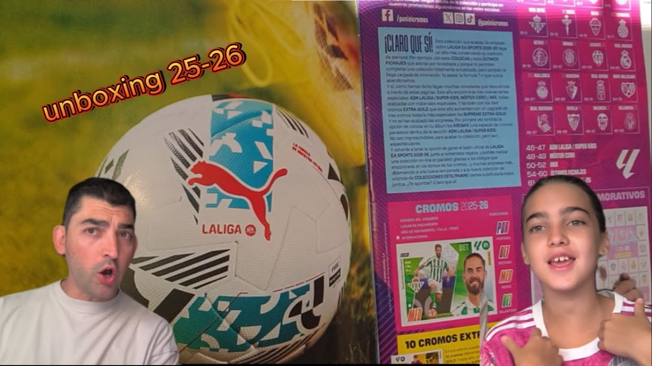 Unboxing album liga 25-26