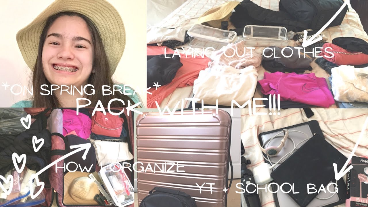 PACK WITH ME for spring break!