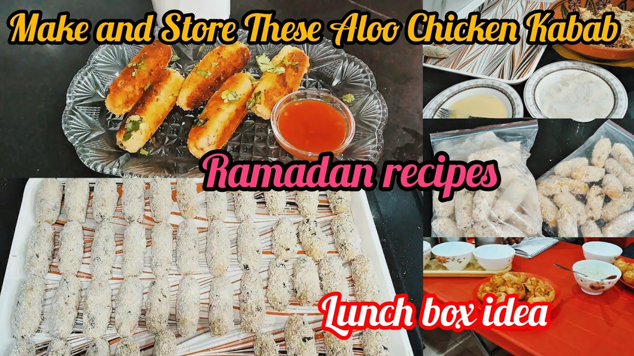 Make & freeze these Aloo chicken k kabab || Lunch box &Ramadan recipe ideas || Easy kabab recipe 
