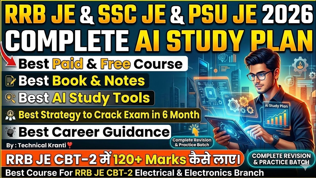 🎯SSC JE & RRB JE Complete Guidance🔥RRB JE & SSC JE 2025 Study Material #nhpcje #rrbje2025 #sscje2025