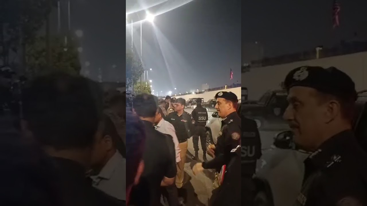 Karachi Police Chief Azad Khan along with Commissioner Karachi reached the American Consulate