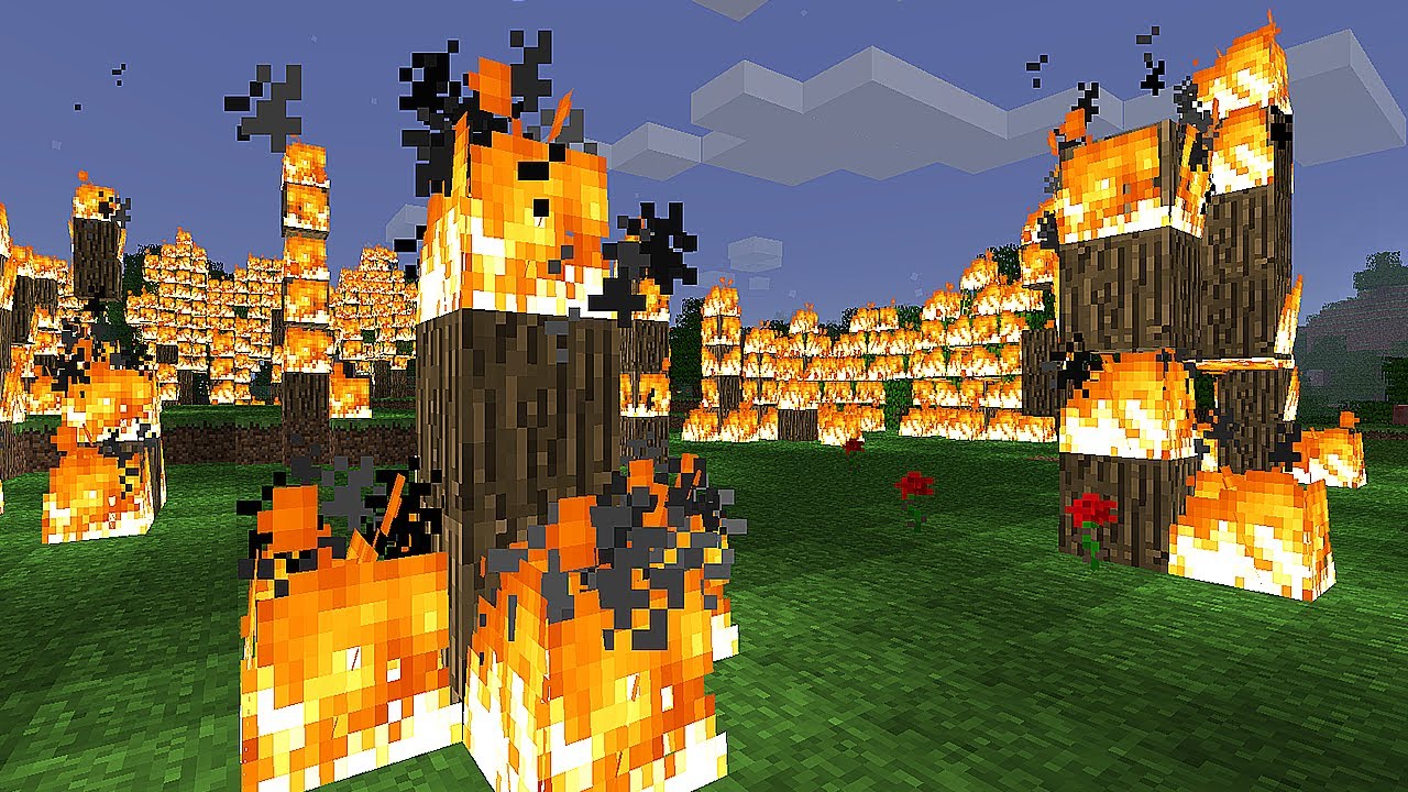 Old Minecraft Fire Spread Is INSANE