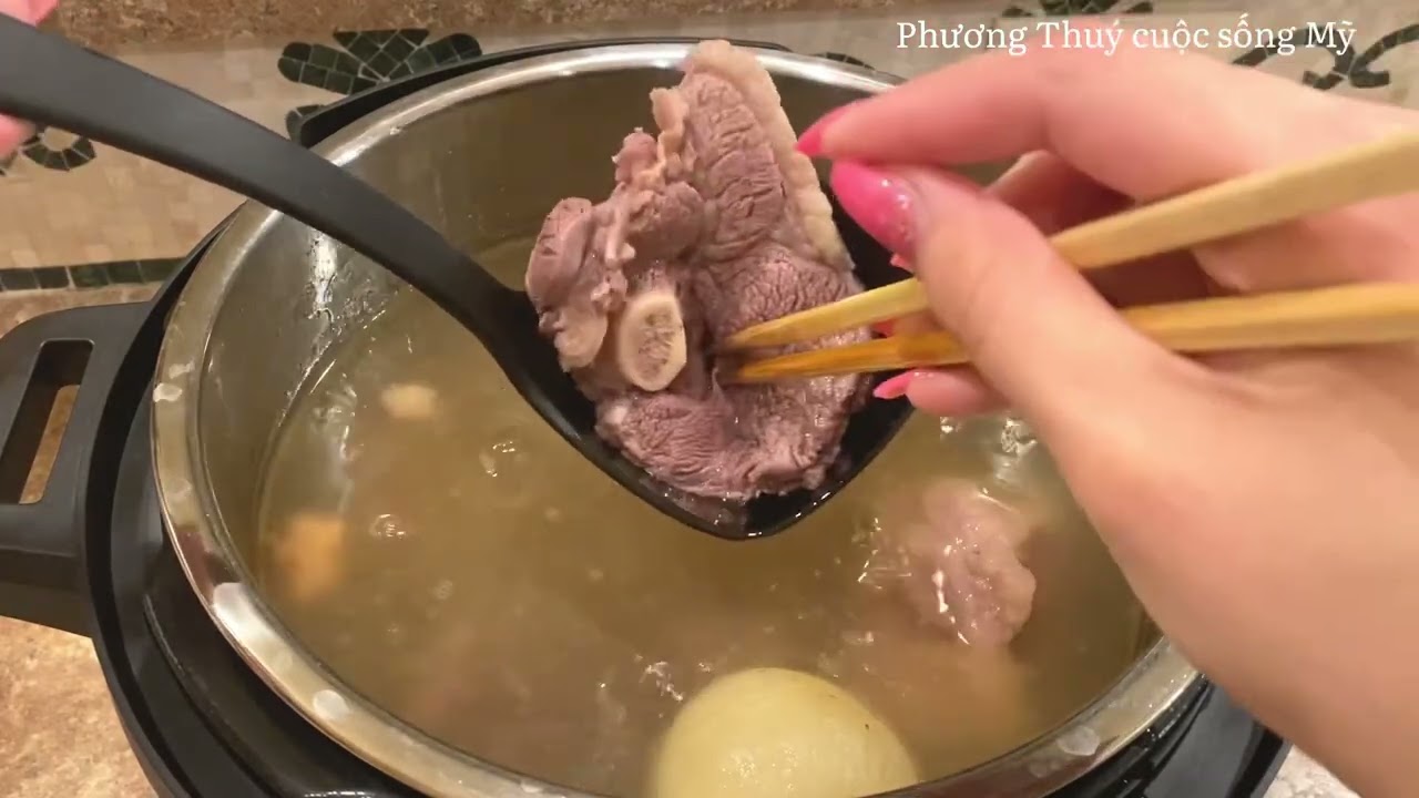 PHỞ BÒ_ cách nấu phở bò tại nhà bằng nồi áp suất (#INTAND POT)