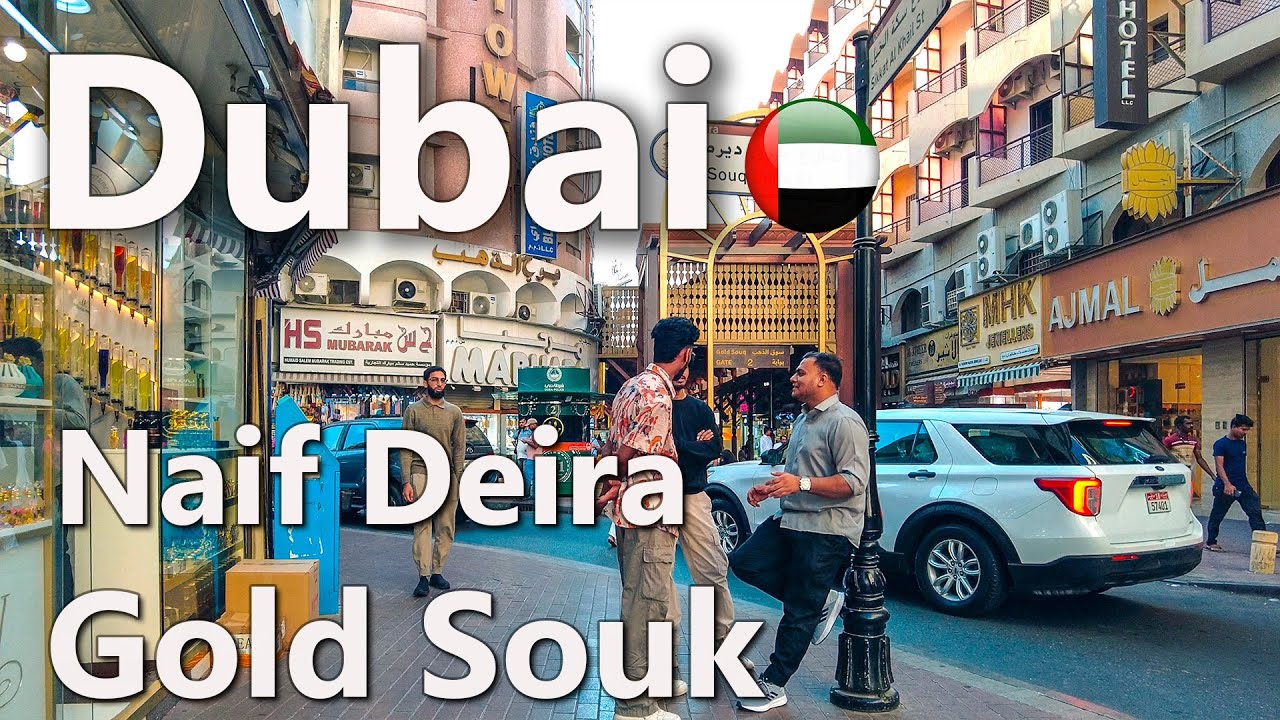Dubai: Naif, Deira and Gold Souk Walking Tour 4K🇦🇪