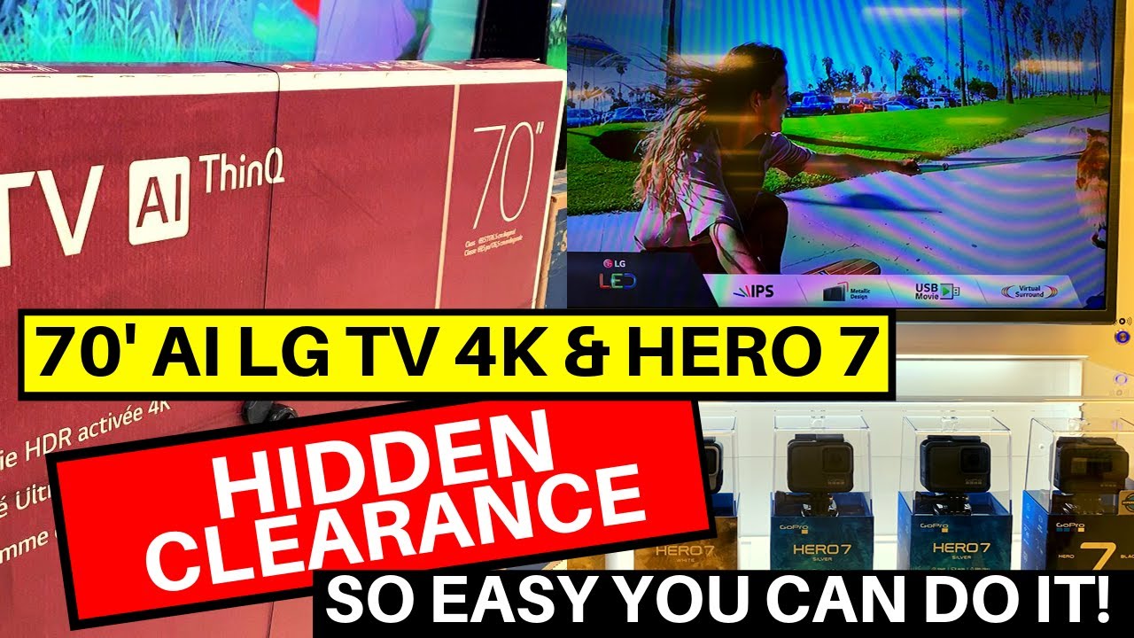 Walmart & Target | 70' AI LG Tv  & Go Pro Hero 7 SECRET HIDDEN CLEARANCE!