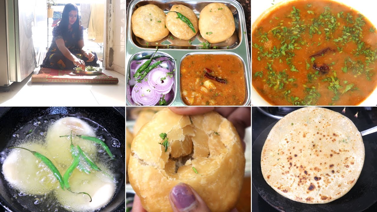 Indian Mom Cooking Routine आलू मटर प्याज की चटपटी खस्ता कचौरी with aloo Saji | सादा खट्टा मीठा कद्दू