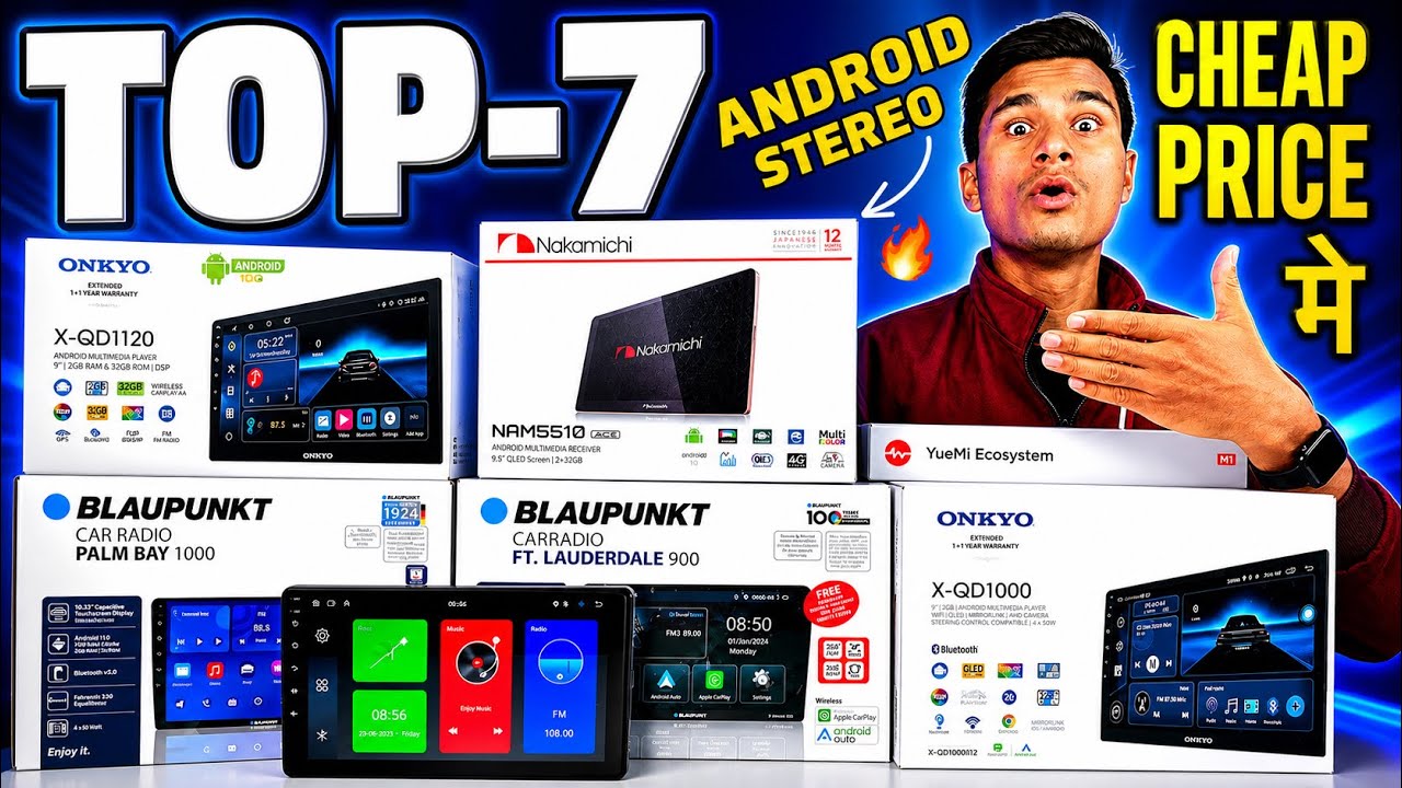 TOP 7 Android Car STEREO In India For Any Car | TOP 7 Best Android Stereo For Car  Top 7 Car Stereo