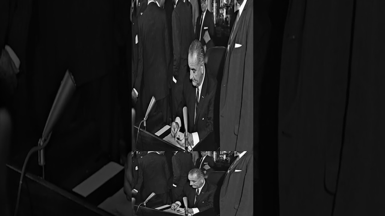Voting rights act signed 