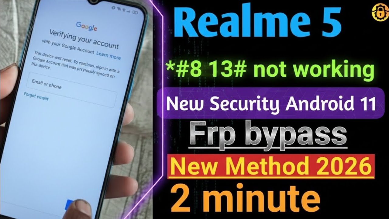 Realme 5/5i/5s/5 Pro Google Account/FRP Bypass || Only in 1 Minute || 100% Working (Without PC)