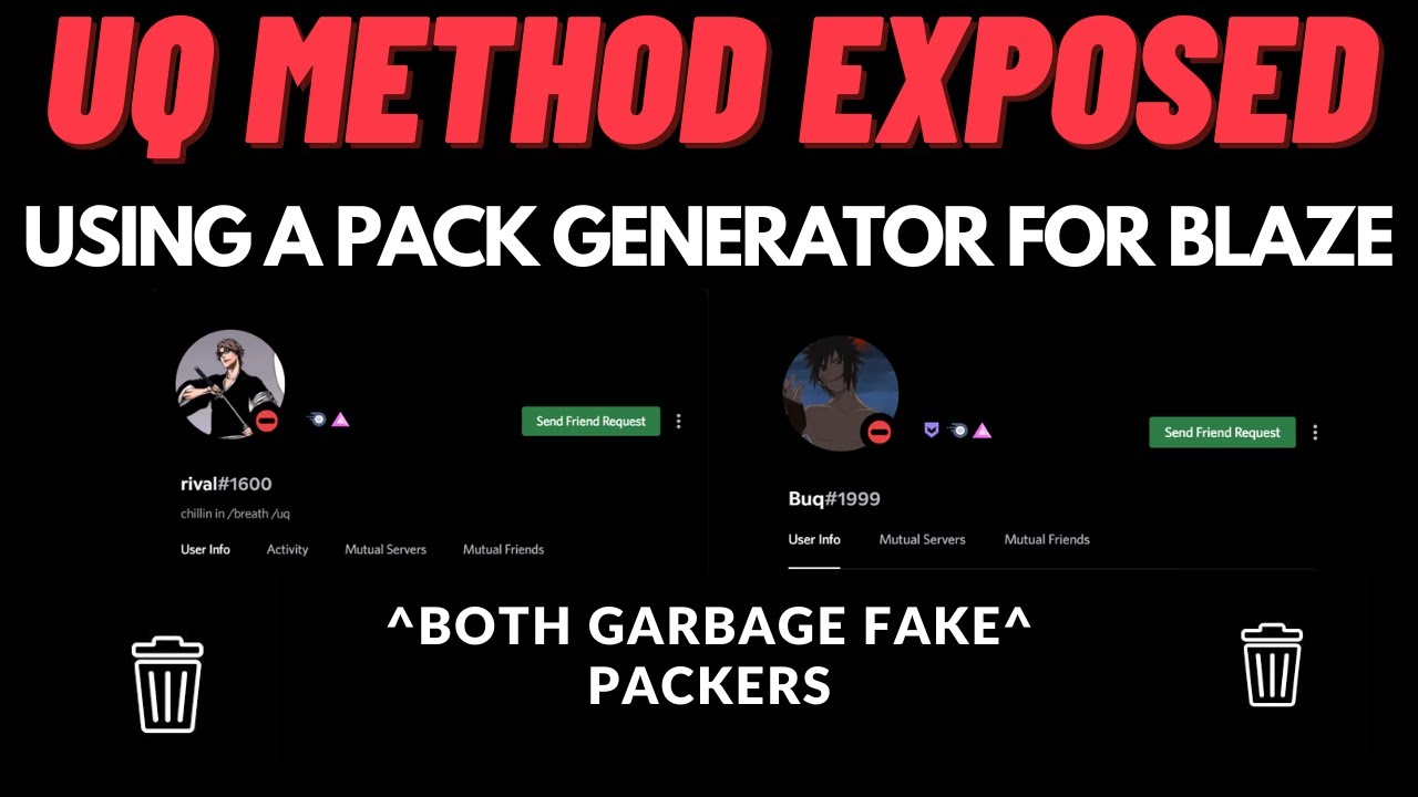 UQ CLAN OFFICIALLY EXPOSED (DISCORD PACKING) (PACKGEN)
