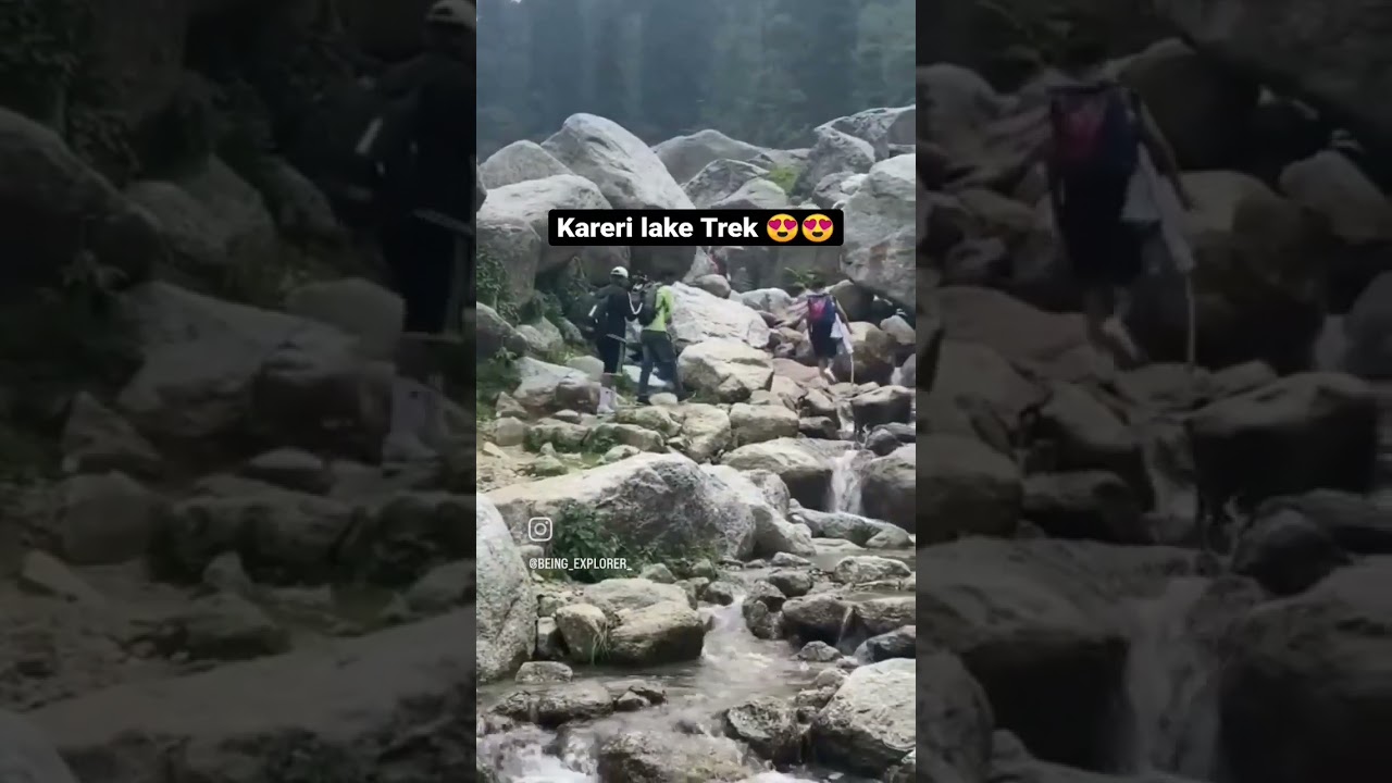 Unseen and Less Explored Kareri Lake Trek Dharamshala Try this instead of TRIUND🗻 #kareri #triund