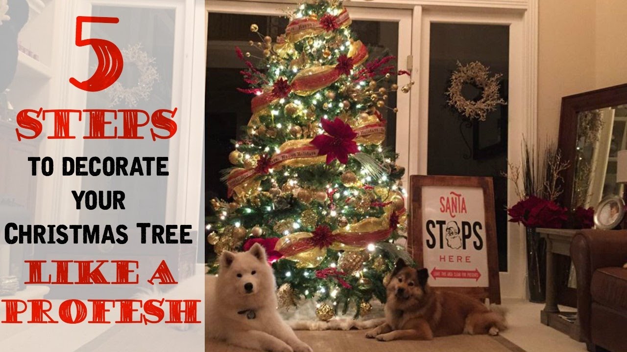 5 Steps to Decorating a Christmas Tree like a Professional