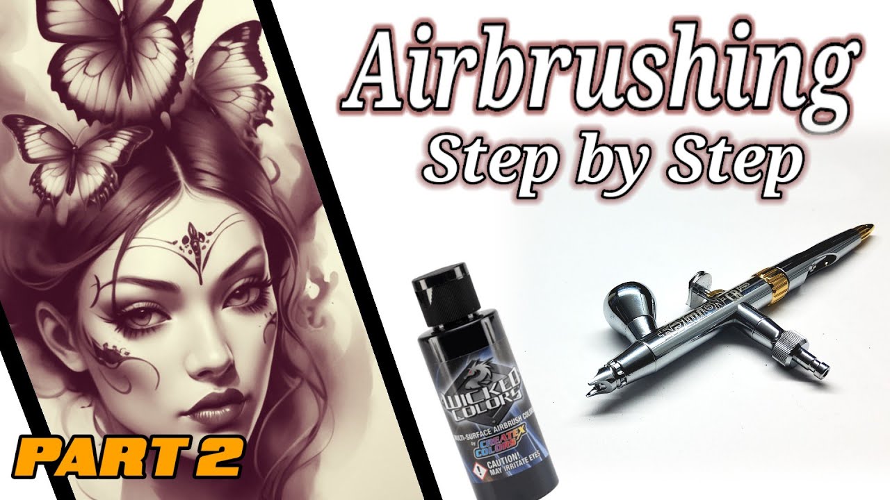 Airbrushing for beginners working with transparent paints