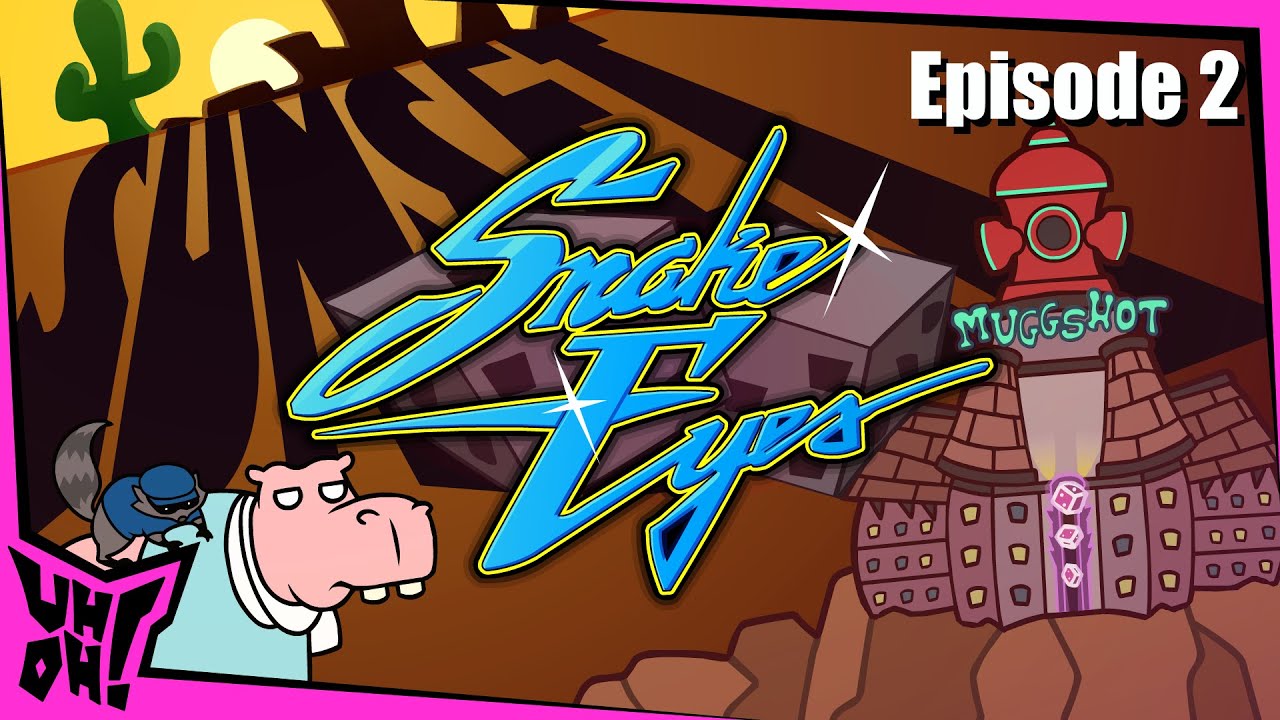 Sunset Snake Eyes - Sly Cooper Animated Parody🐶🎲 | Uh-Oh! Cartoons (Loud Sounds & Flashing Lights)