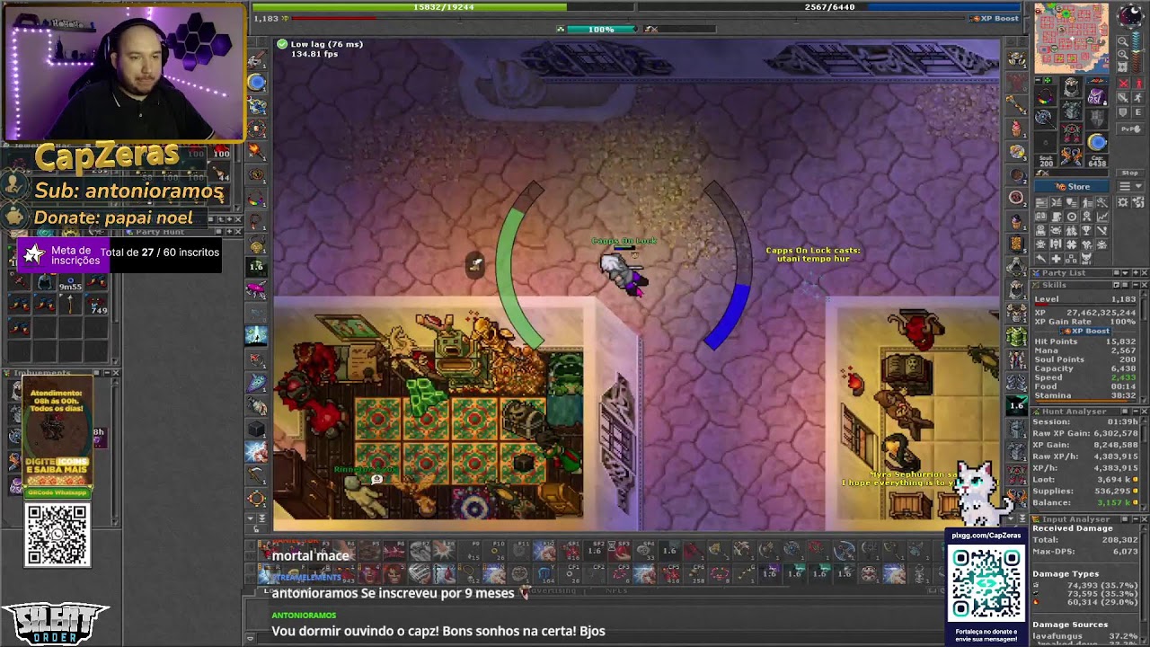 Sua noite começa aqui!!! - Live - Tibia - Boss e Hunt 18 de Fevereiro- EK/MS - Yonabra/Belobra
