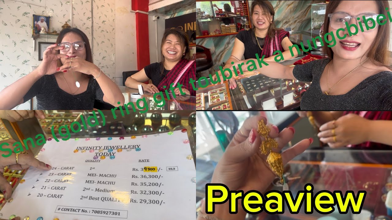 Sana (gold) ring ama gift toubirak a eibu nungcbiduna 🥰 