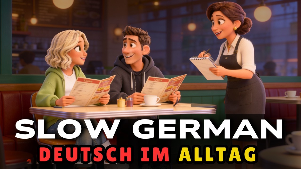 Deutsch lernen im Alltag 🇩🇪 | Im Sprachkurs, Café & Supermarkt (Dialog A2–B1)