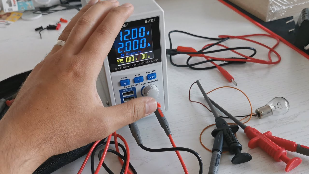 PeakTech P 6227 DC Power Supply 0-60 V / 0-6 A with 2 x USB - review and quick test