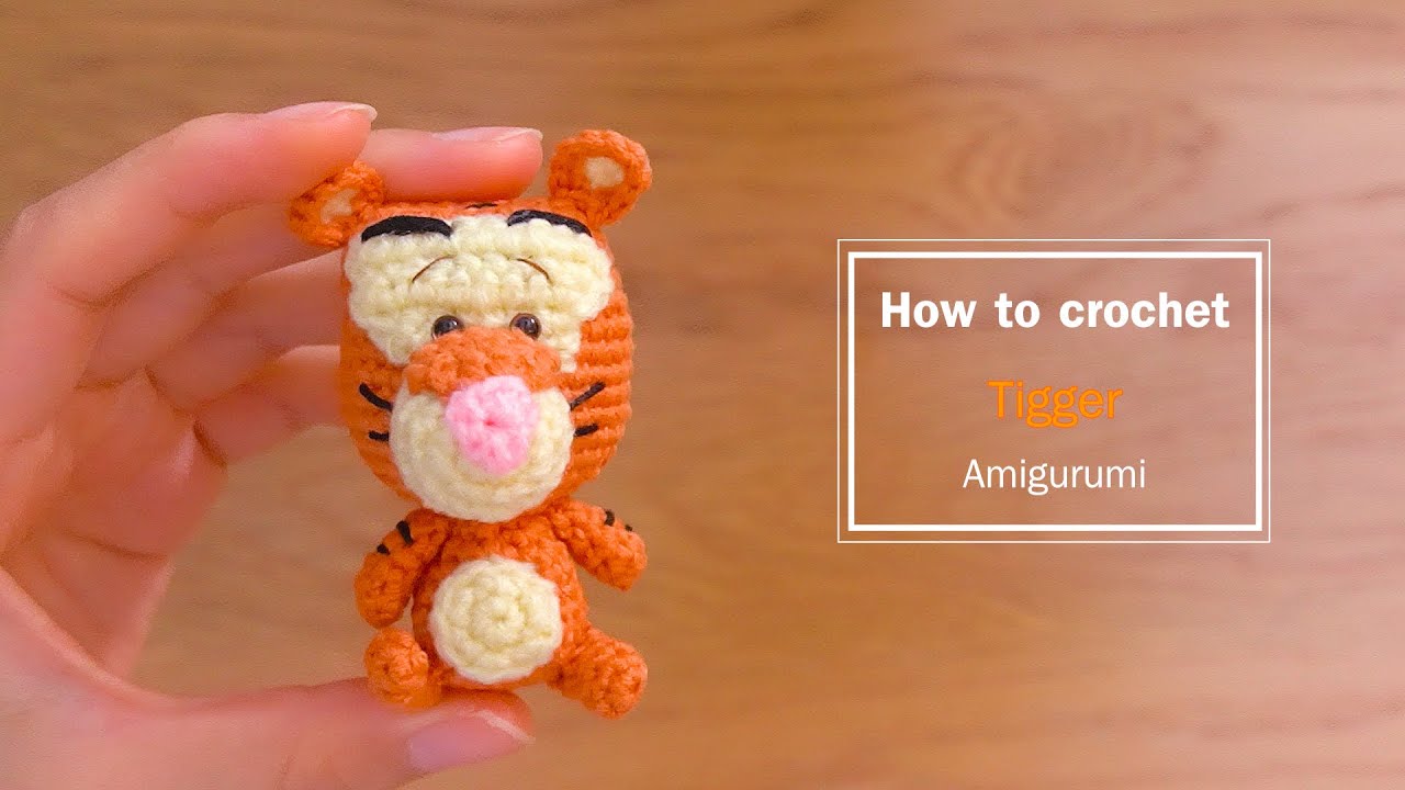 How to crochet | tigger(Winnie-the-Pooh)  Amigurumi  | 跳跳虎的钩针教学