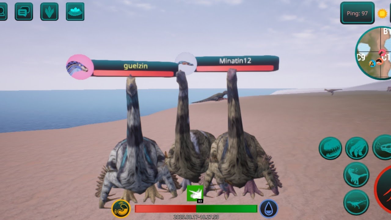 Gameplay de therizinonosaurus #thecursedisle 