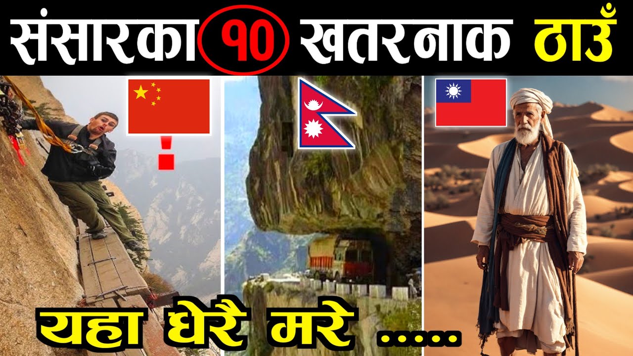 संसारका 10 खतरनाक ठाउँहरु || 10 Dangerous Places in The World || Knk Advise