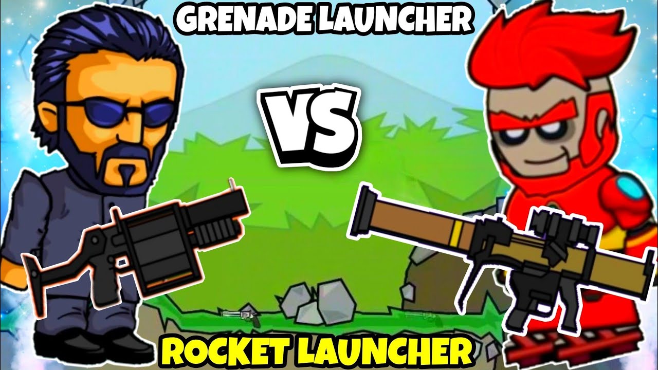 Grenade Launcher Vs  Rocket Launcher | Mini Militia Funny Gameplay 🤣