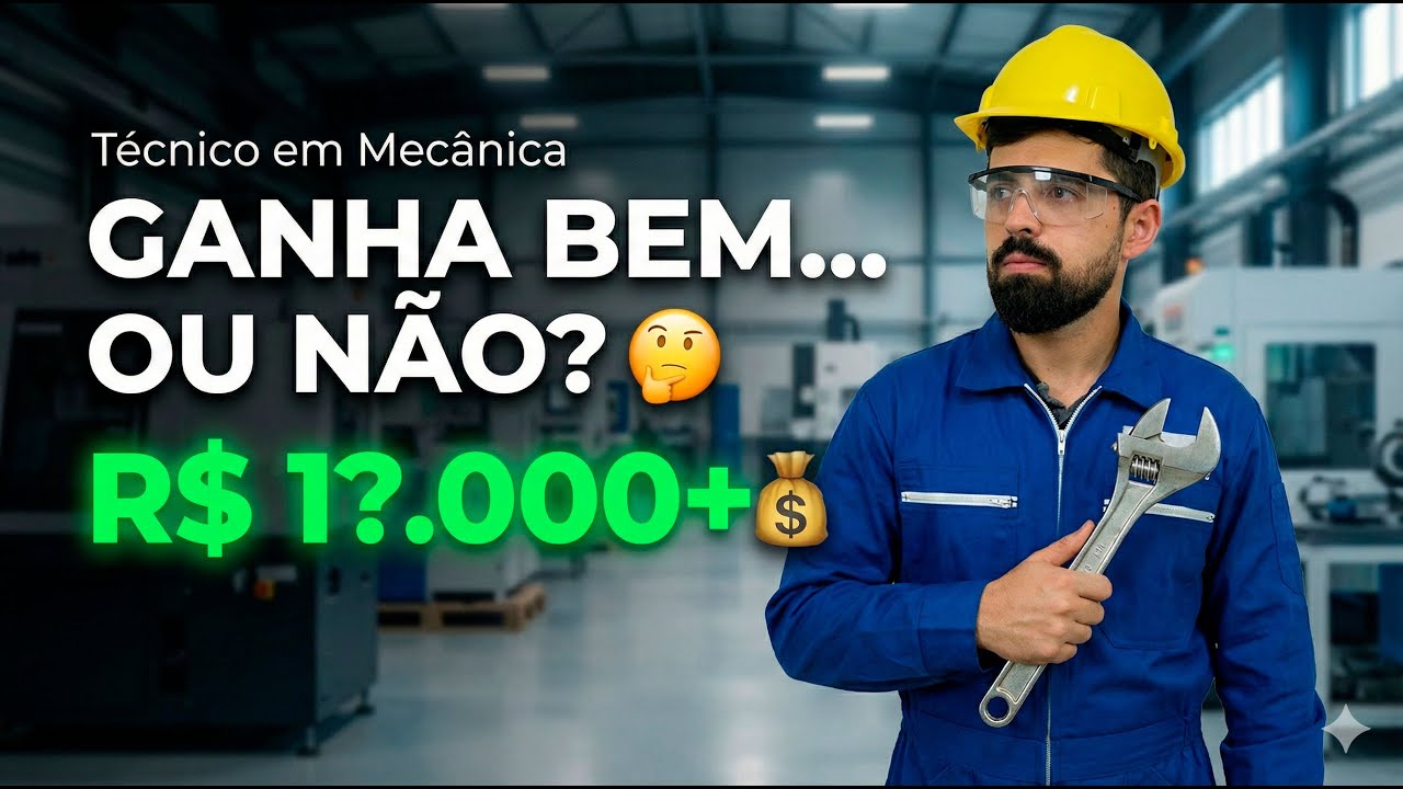 AS 6 ÁREAS que PAGAM MAIS 💰 para TÉCNICO em MECÂNICA INDUSTRIAL