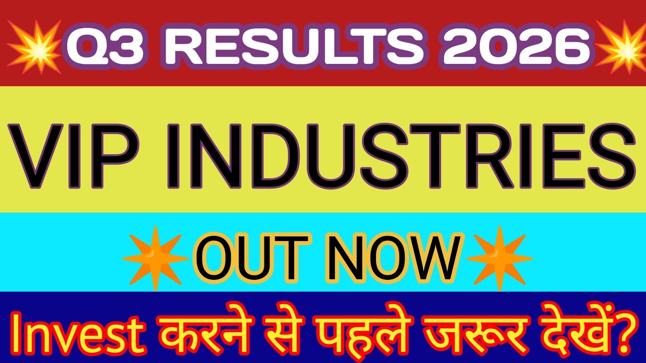 VIP Industries Q3 Results 2026 🔴 VIP Industries Results 🔴VIP Industries Share Latest News 🔴VIP Share